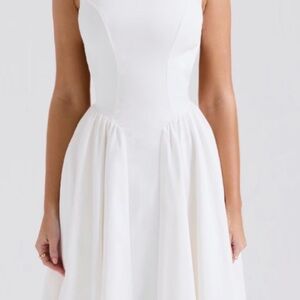 House of CB Elegant Ivory Midi Dress